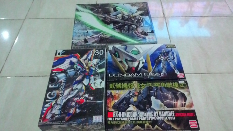 The Gundam Exia is (maybe) the only original Gunpla, the rest are bootlegs based on...well, that packaging.